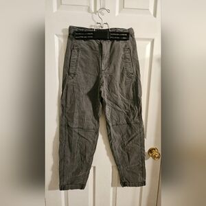 Gray cargo pants
